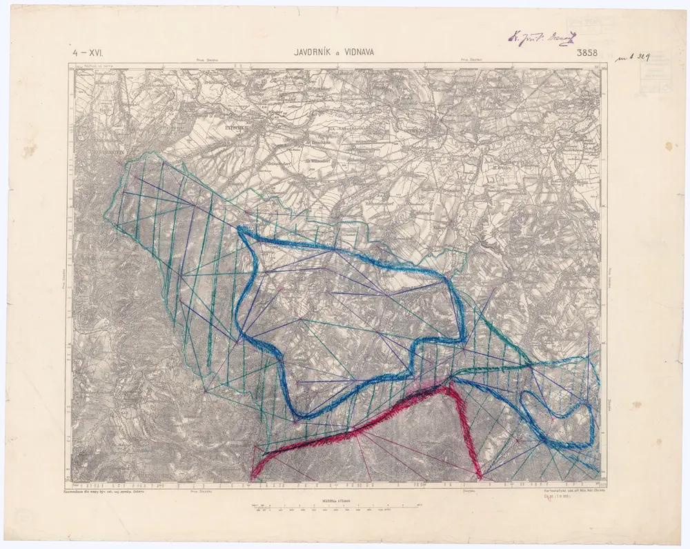 Voorbeeld van de oude kaart