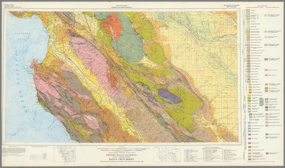 Geologic Map of California, Santa Cruz Sheet.