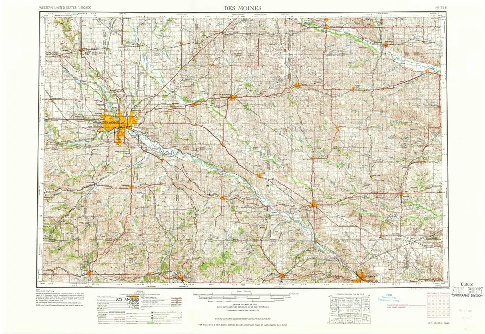 Voorbeeld van de oude kaart