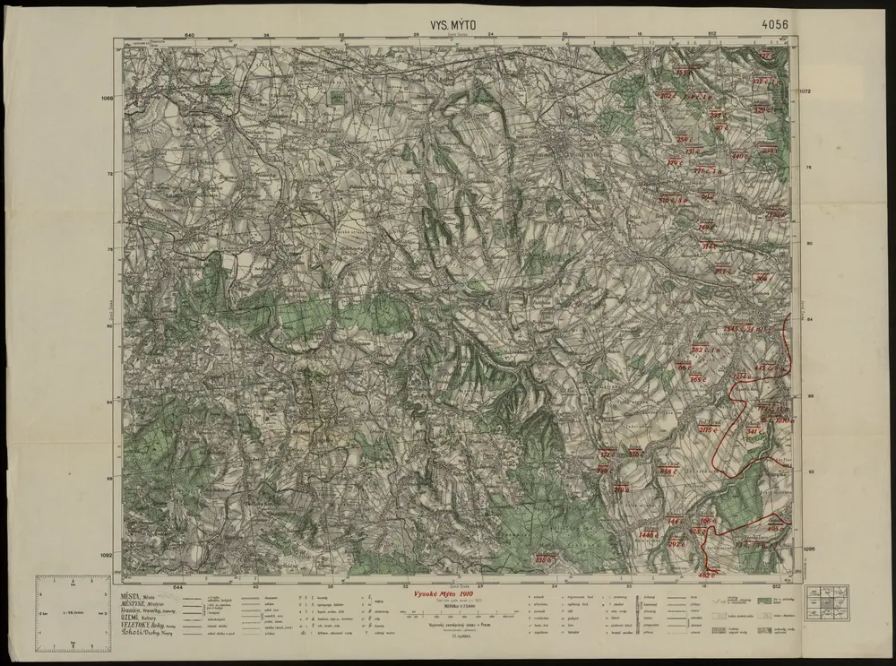 Voorbeeld van de oude kaart