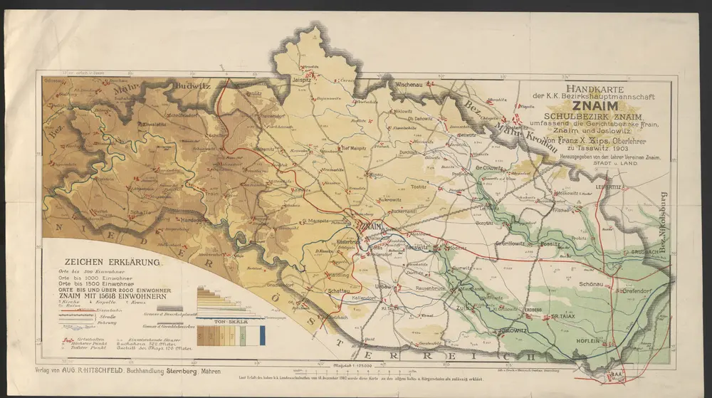 Voorbeeld van de oude kaart