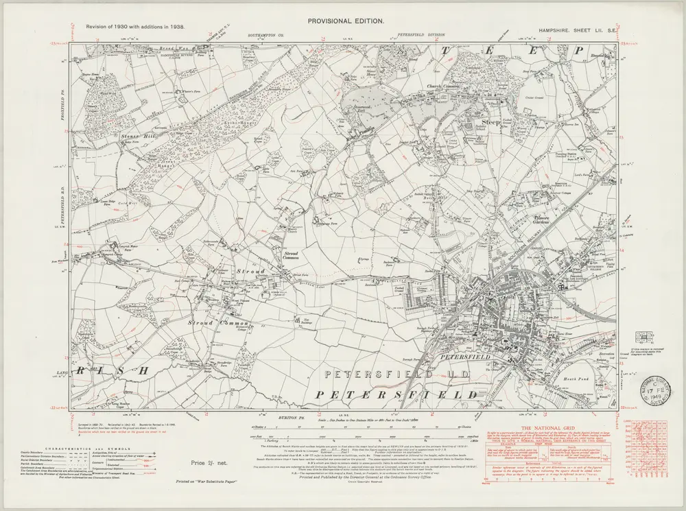 Voorbeeld van de oude kaart