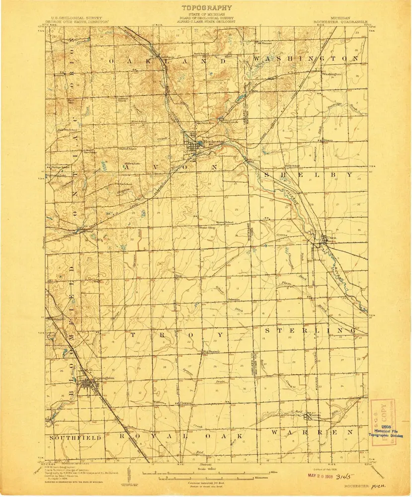 Voorbeeld van de oude kaart