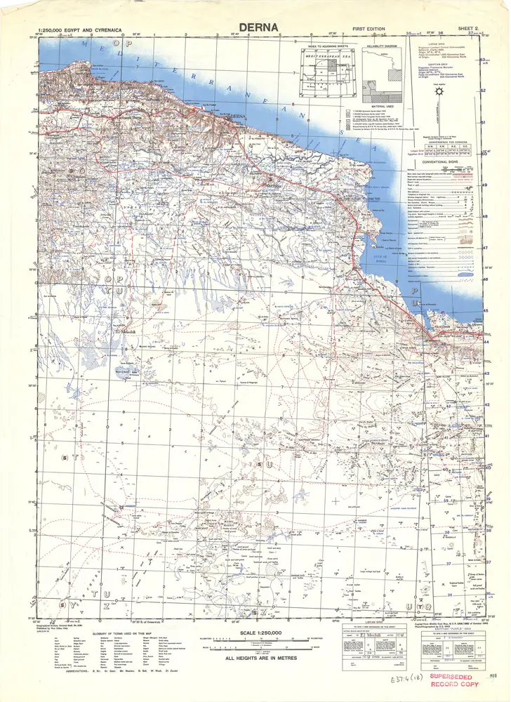 Voorbeeld van de oude kaart