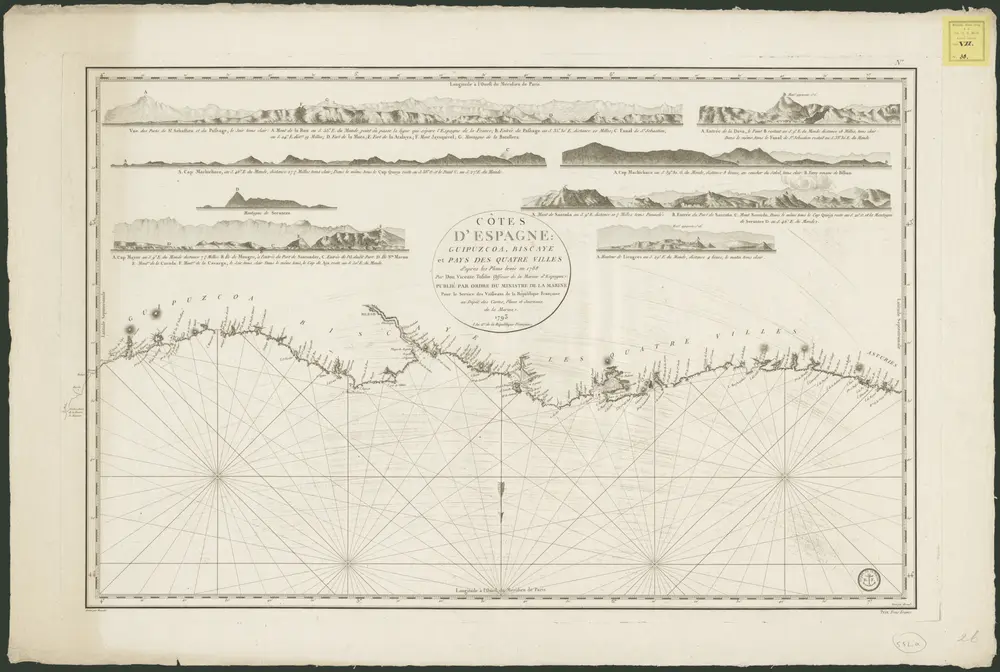 Voorbeeld van de oude kaart