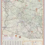 Shell Highway Map of Arizona.