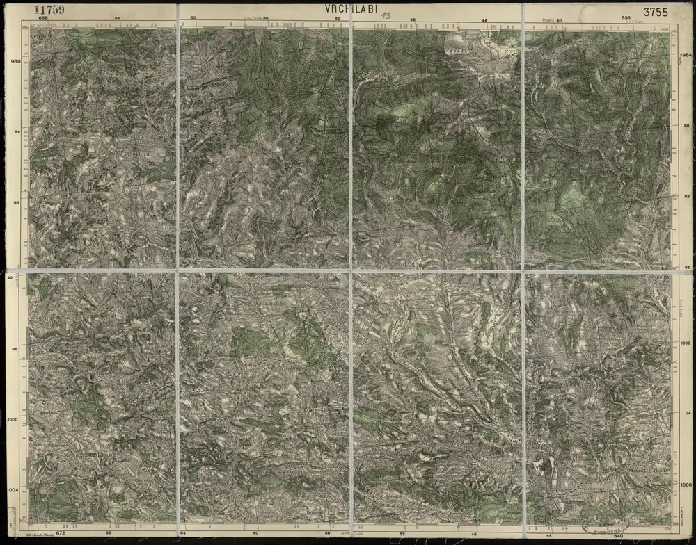 Voorbeeld van de oude kaart