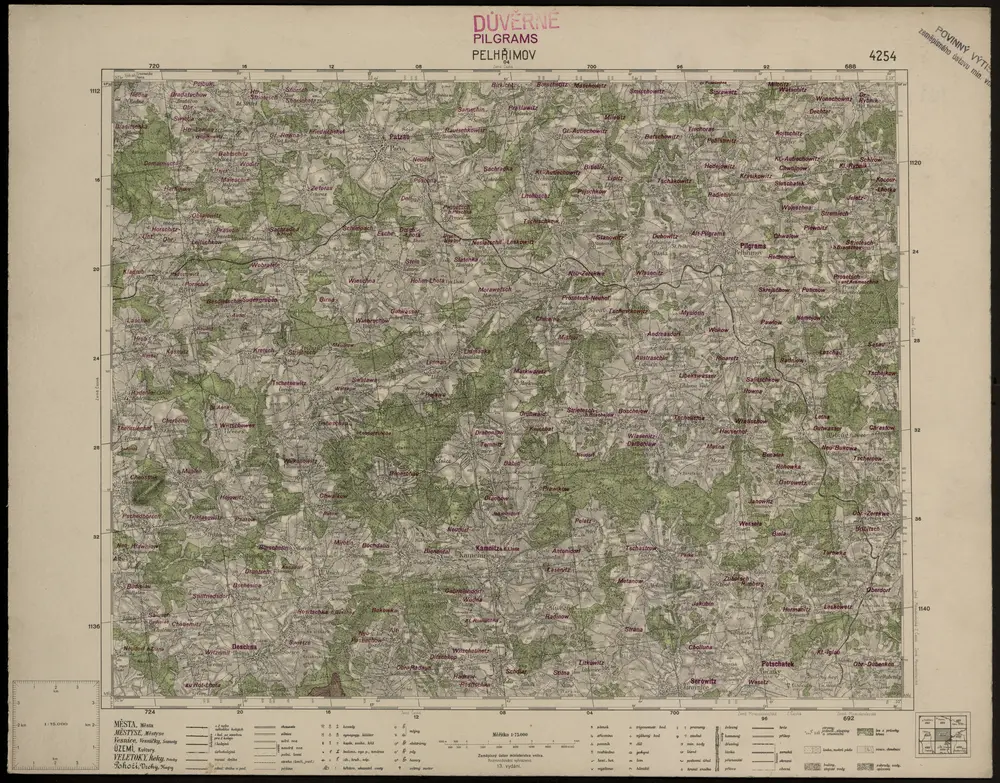 Voorbeeld van de oude kaart