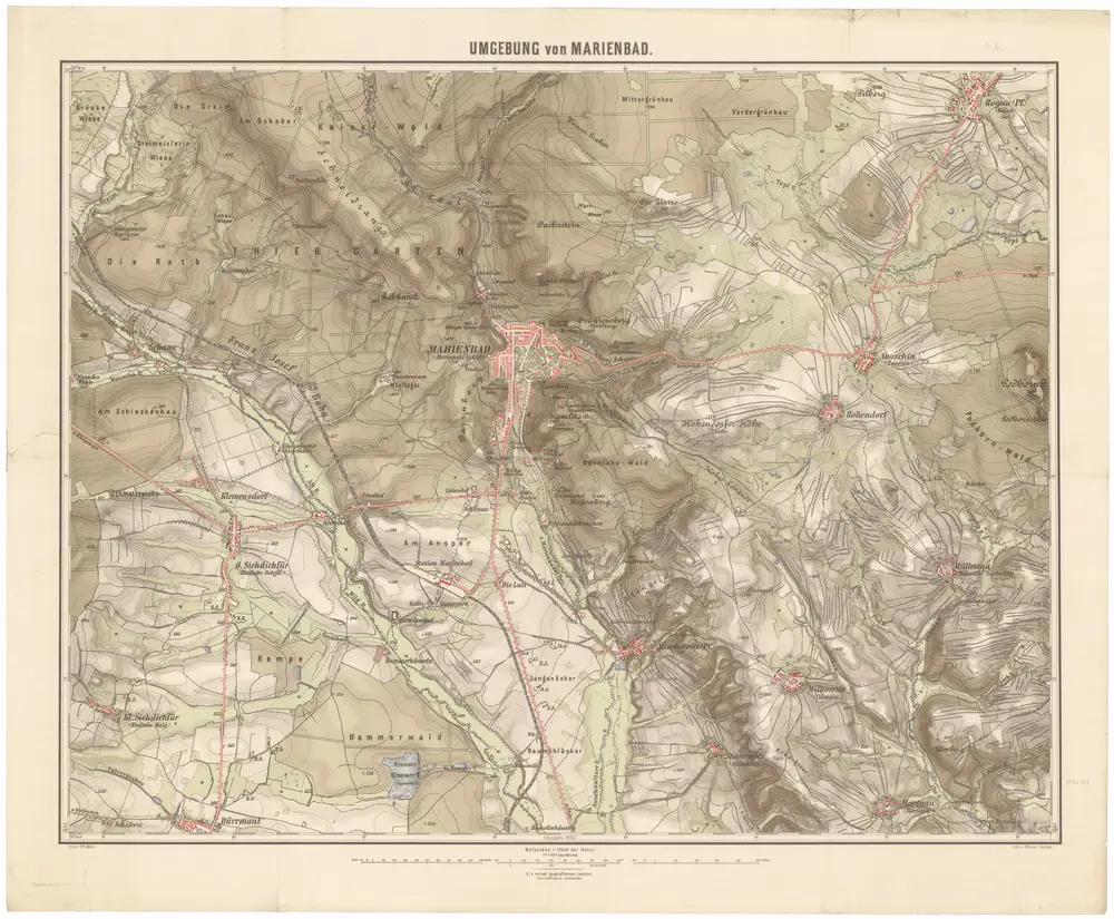 Voorbeeld van de oude kaart