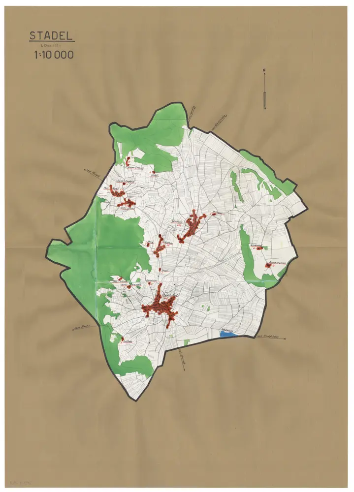 Voorbeeld van de oude kaart