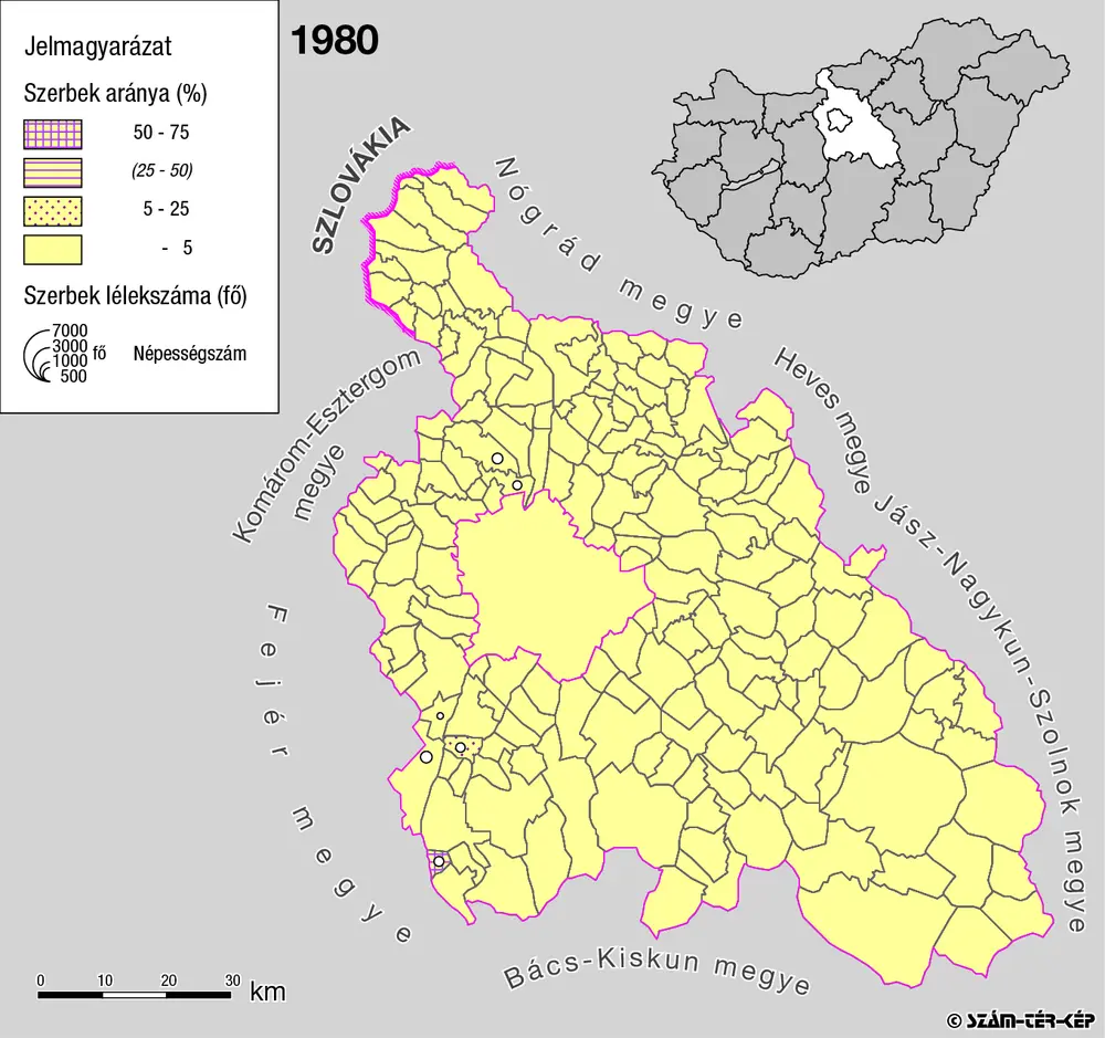 Voorbeeld van de oude kaart