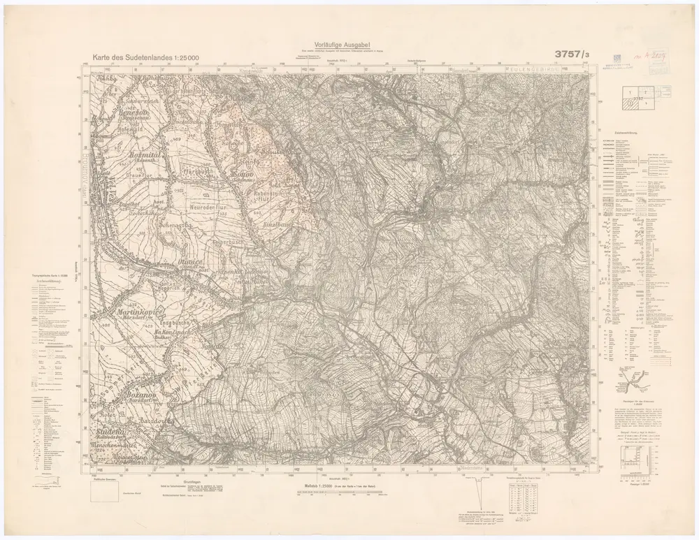 Voorbeeld van de oude kaart