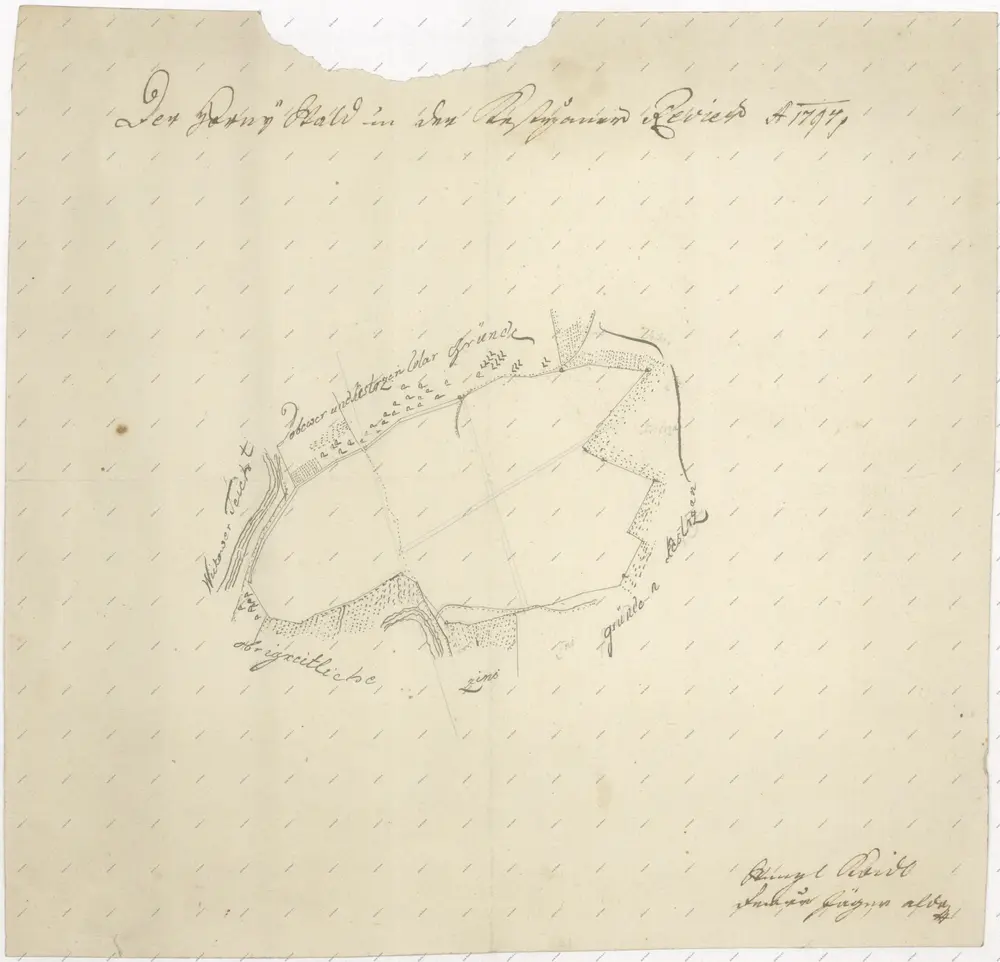 Voorbeeld van de oude kaart