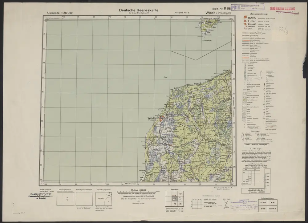 Voorbeeld van de oude kaart