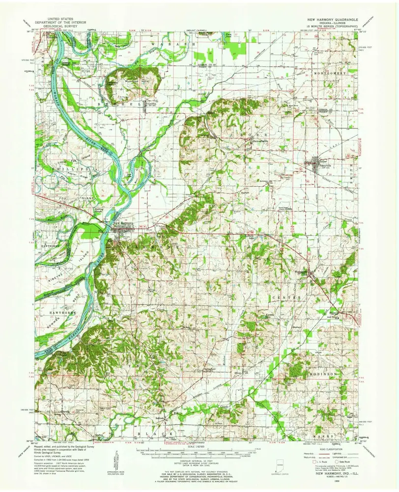 Voorbeeld van de oude kaart