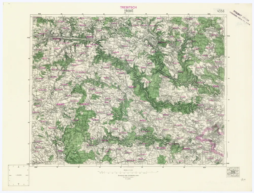 Voorbeeld van de oude kaart