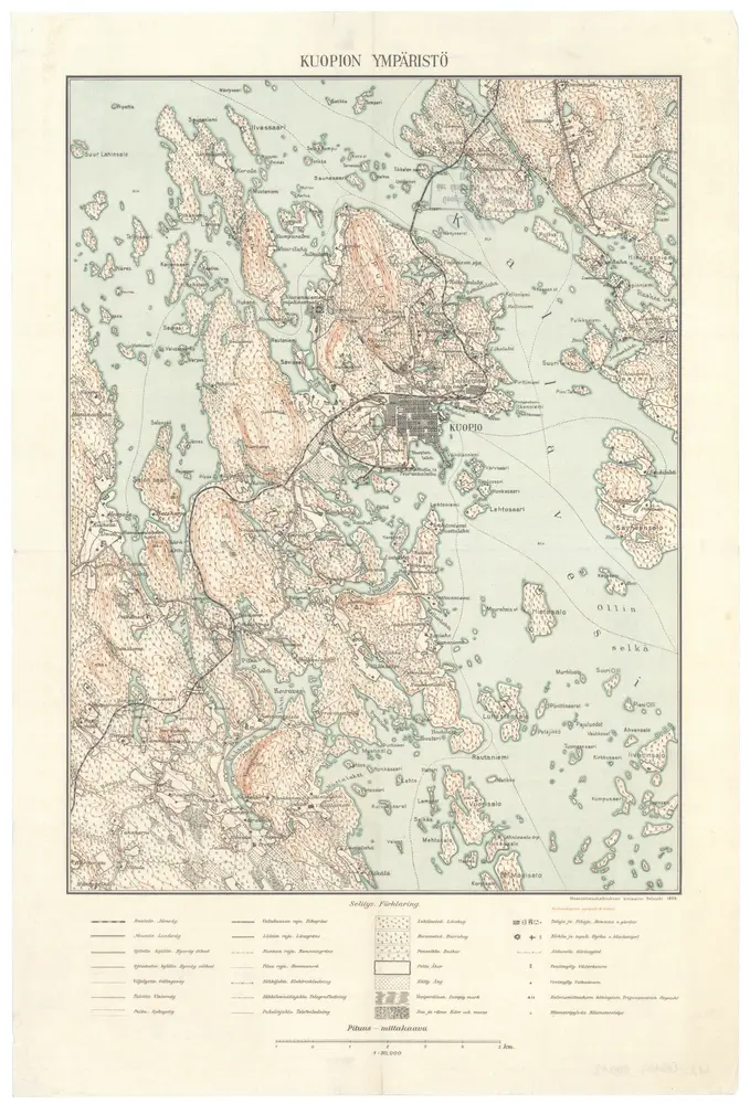 Voorbeeld van de oude kaart