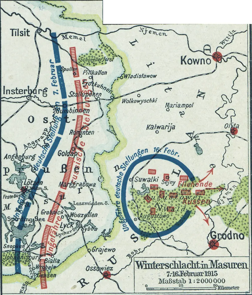 Voorbeeld van de oude kaart