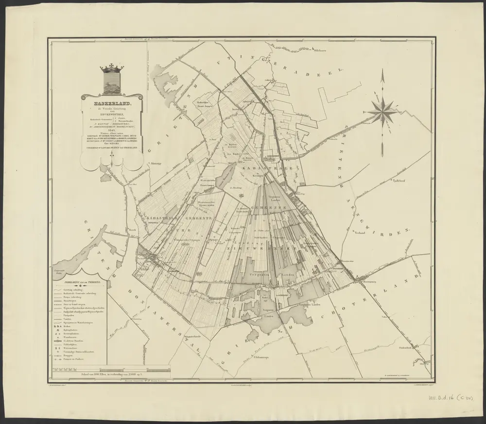 Voorbeeld van de oude kaart