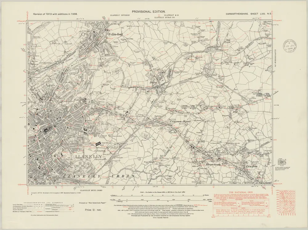 Voorbeeld van de oude kaart