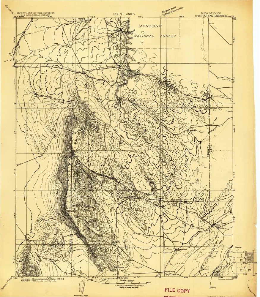 Voorbeeld van de oude kaart