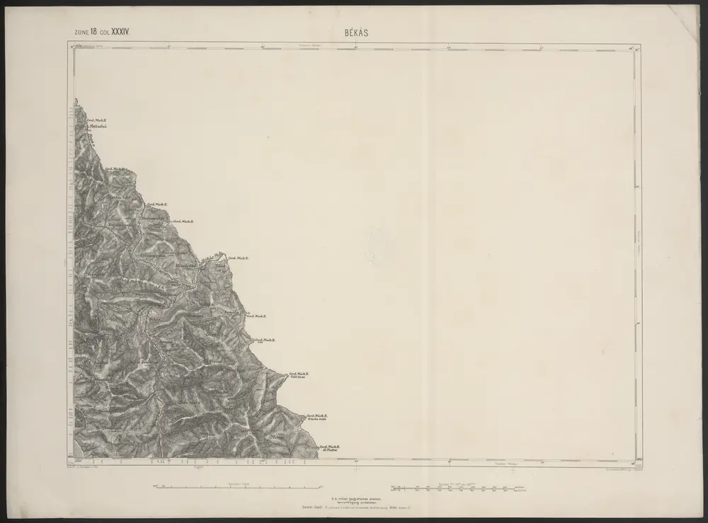 Voorbeeld van de oude kaart