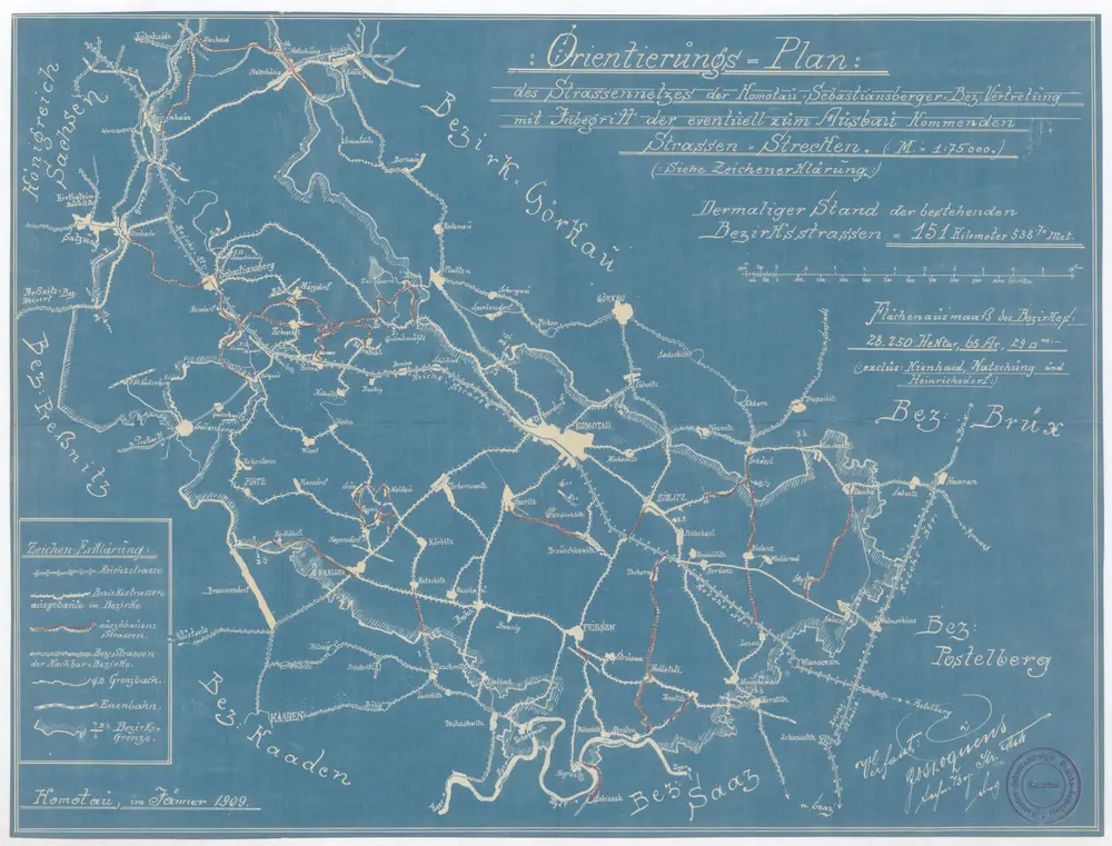 Voorbeeld van de oude kaart