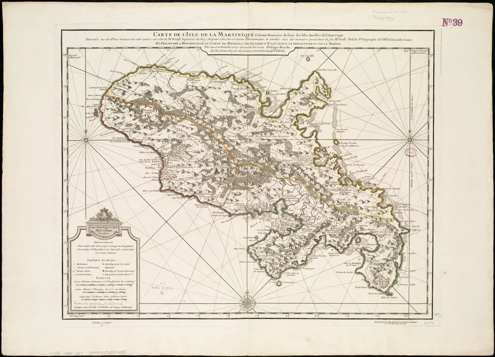 Voorbeeld van de oude kaart