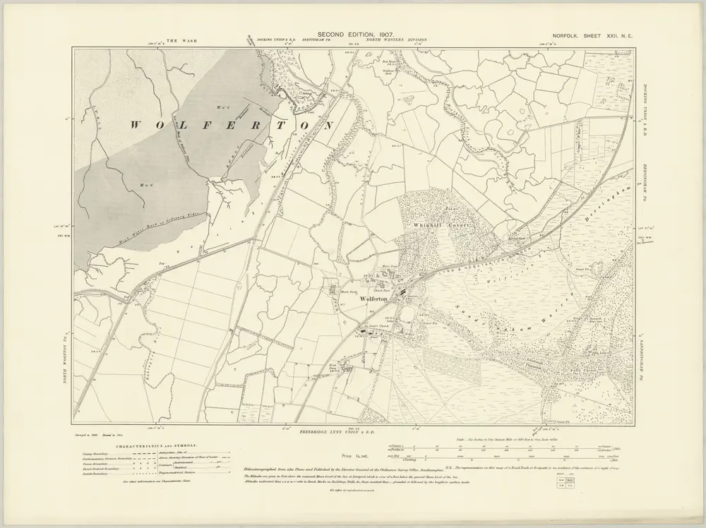 Voorbeeld van de oude kaart