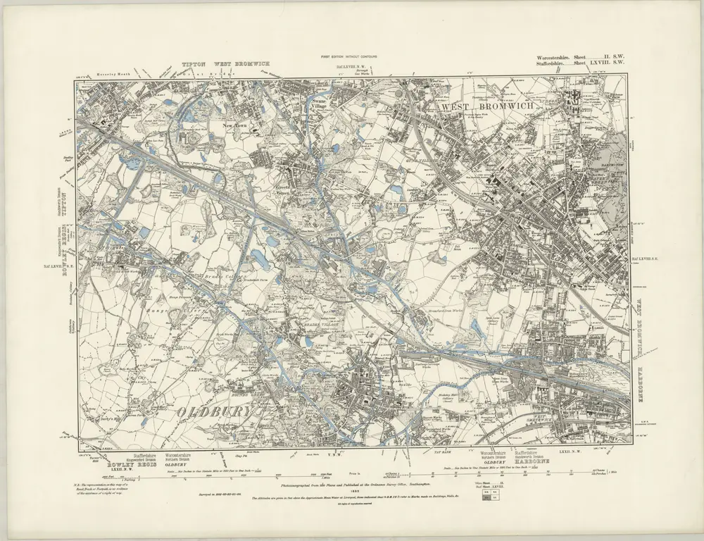 Voorbeeld van de oude kaart