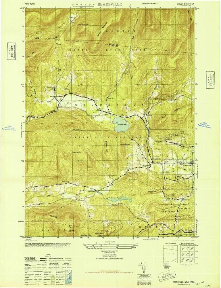 Voorbeeld van de oude kaart