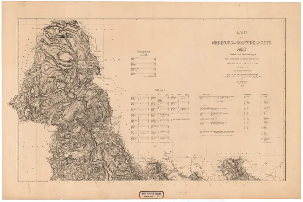 Voorbeeld van de oude kaart