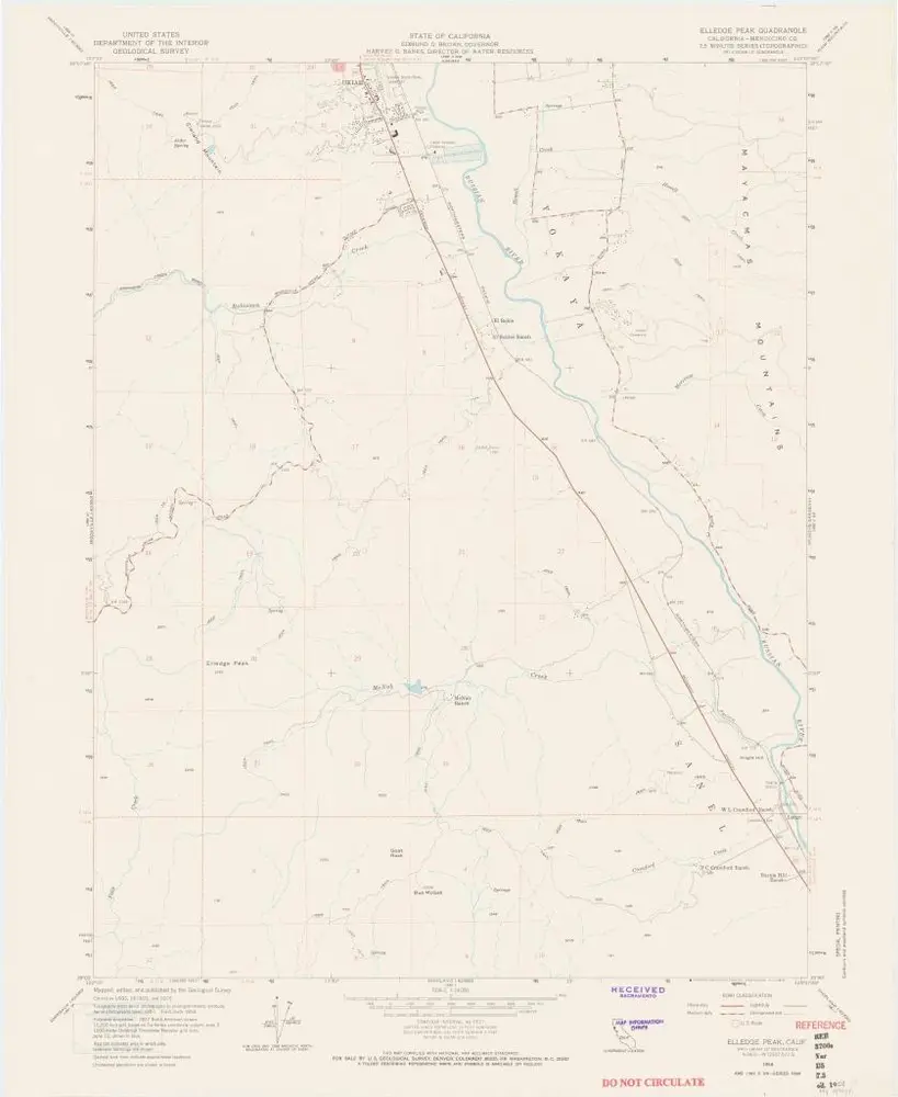 Voorbeeld van de oude kaart