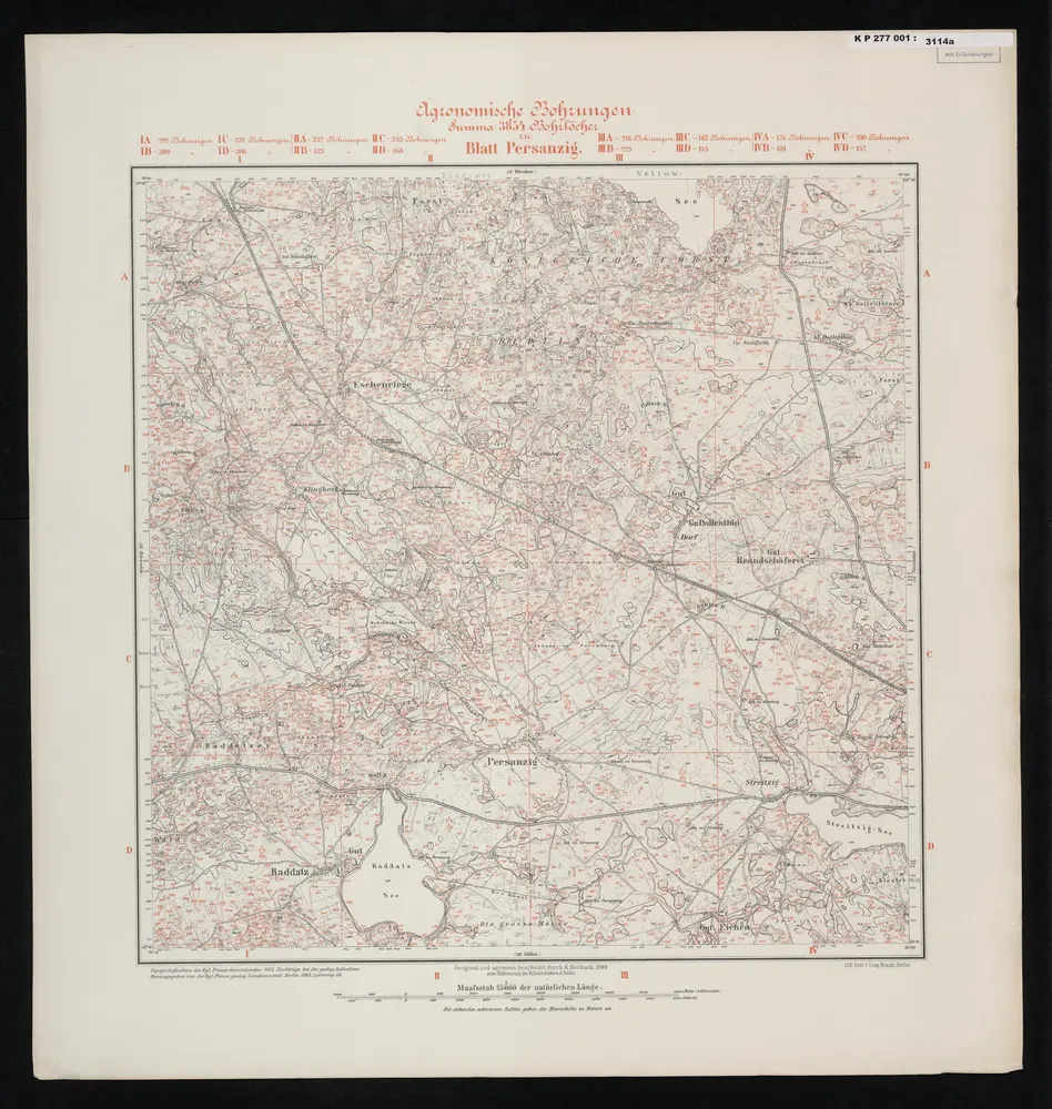 Voorbeeld van de oude kaart