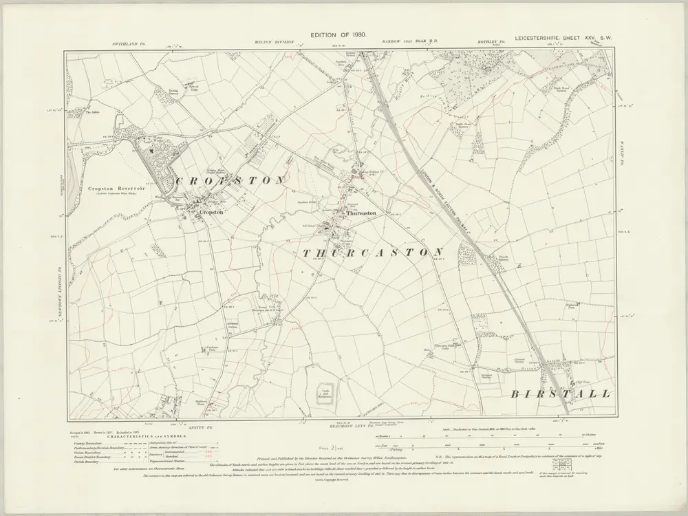 Voorbeeld van de oude kaart