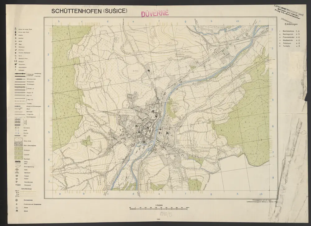 Voorbeeld van de oude kaart