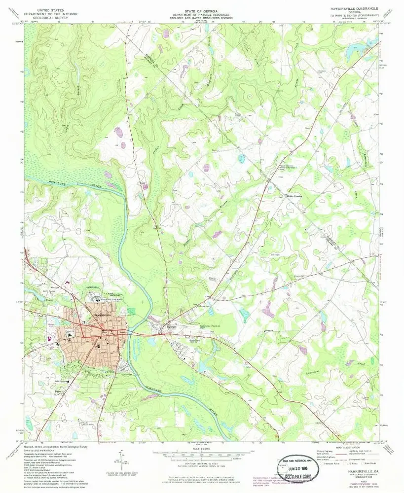 Voorbeeld van de oude kaart