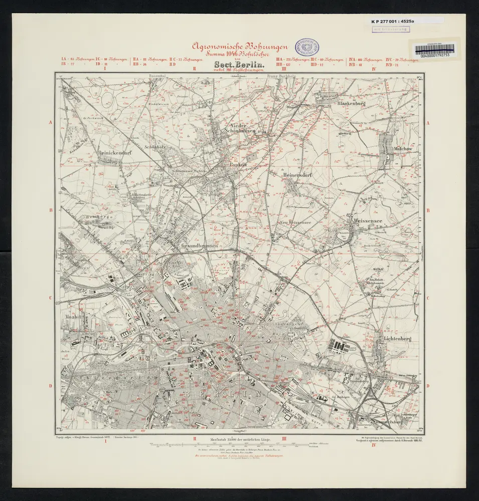 Voorbeeld van de oude kaart