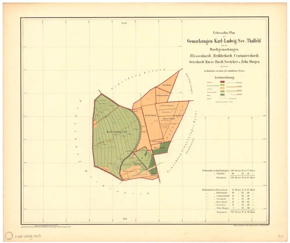 Voorbeeld van de oude kaart