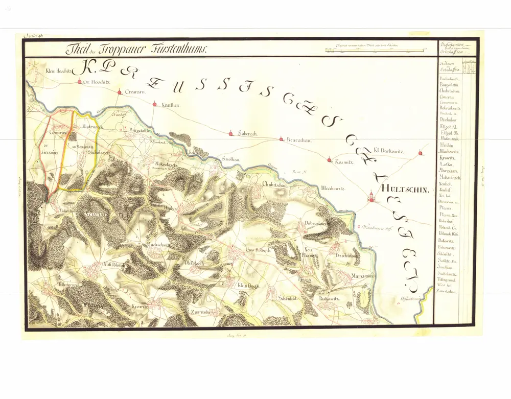 Voorbeeld van de oude kaart