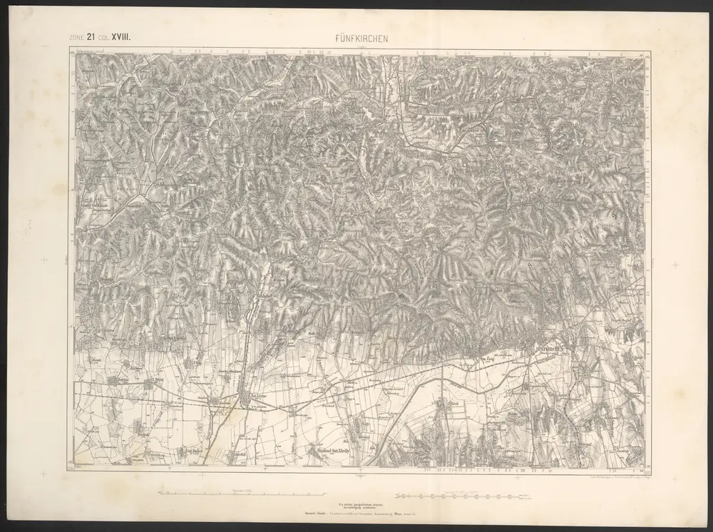 Voorbeeld van de oude kaart