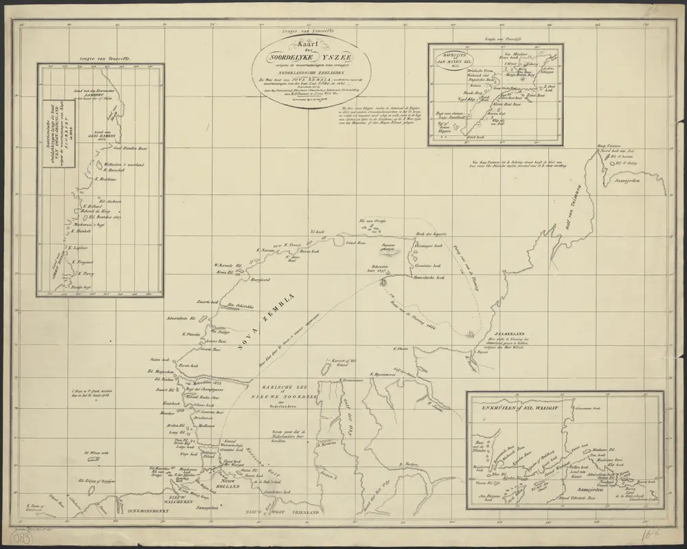 Voorbeeld van de oude kaart