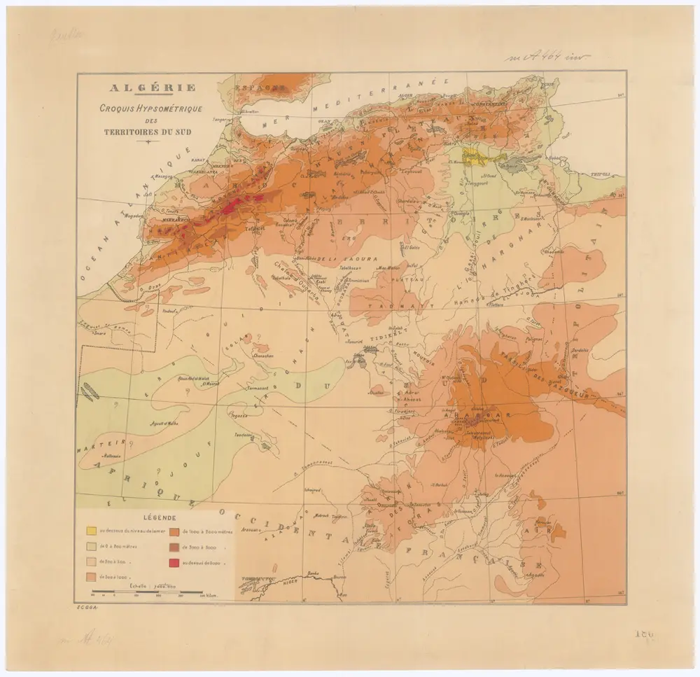 Voorbeeld van de oude kaart