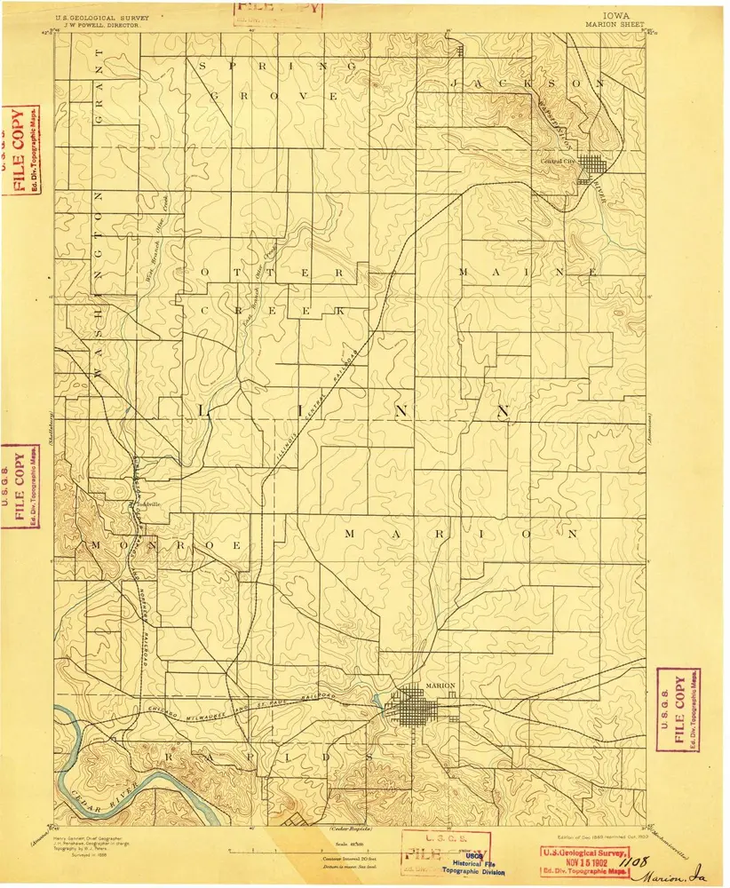 Aperçu de l'ancienne carte