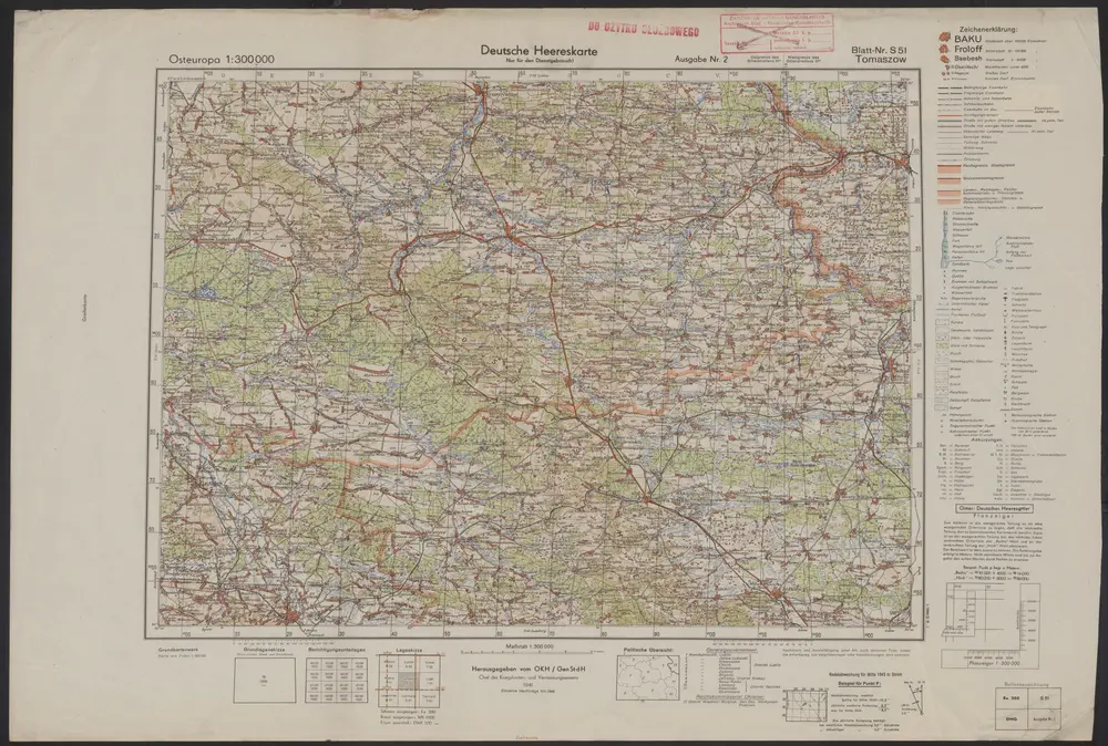 Voorbeeld van de oude kaart