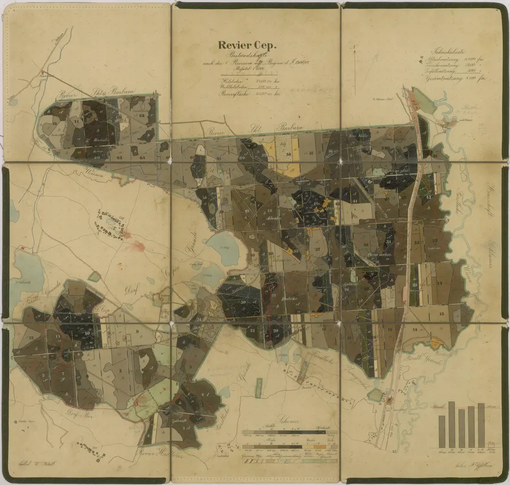 Voorbeeld van de oude kaart