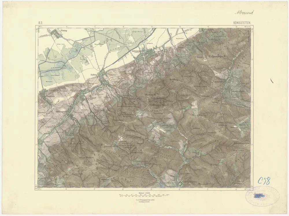 Voorbeeld van de oude kaart