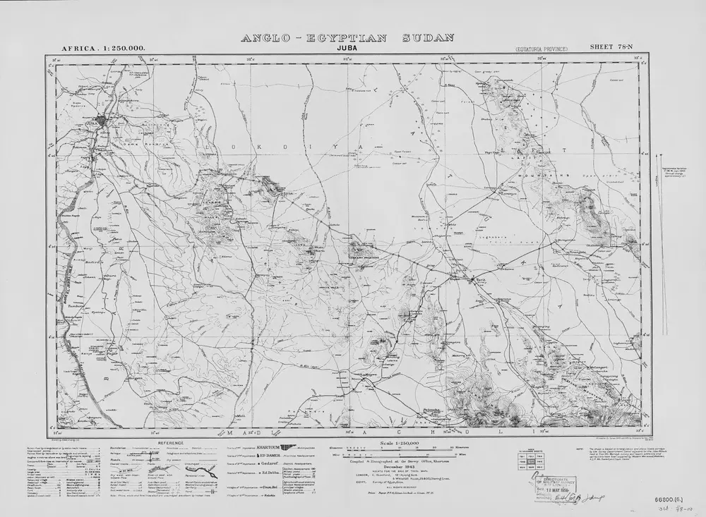 Voorbeeld van de oude kaart