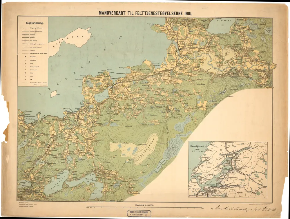 Voorbeeld van de oude kaart