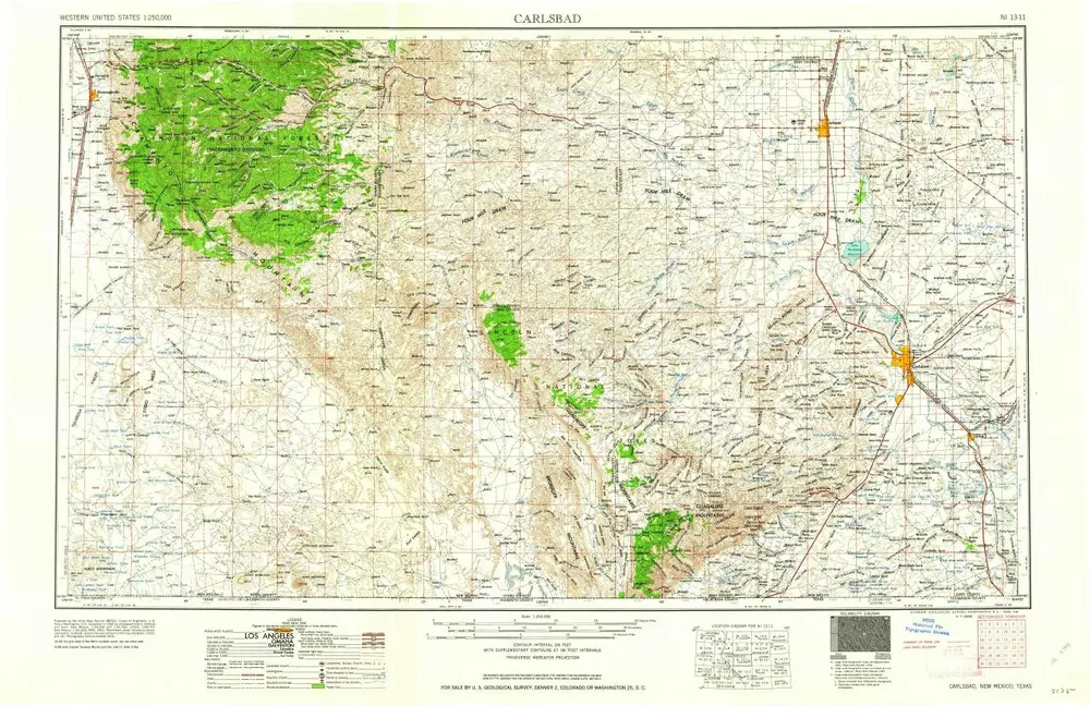 Voorbeeld van de oude kaart